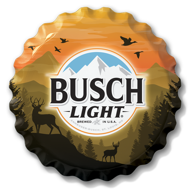 Bottle Cap: Busch Light Wholesale Metal Signs