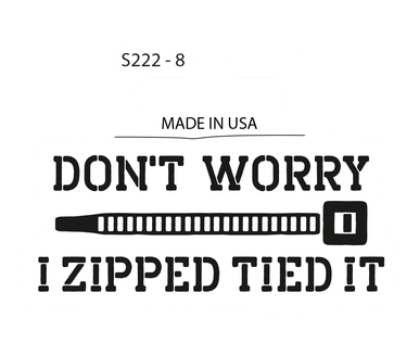 Sticker - I Zipped It (set of 8) Desperate Enterprises