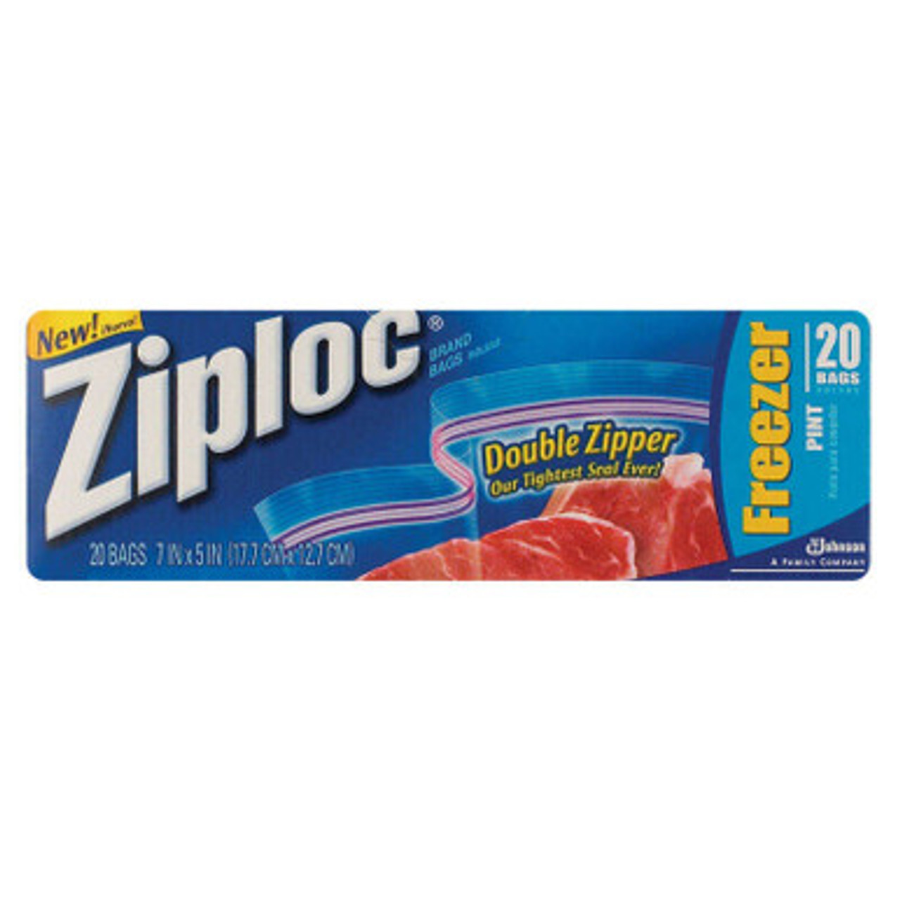 Ziploc Double Zipper Freezer Storage Bags 1 Gallon 20CT