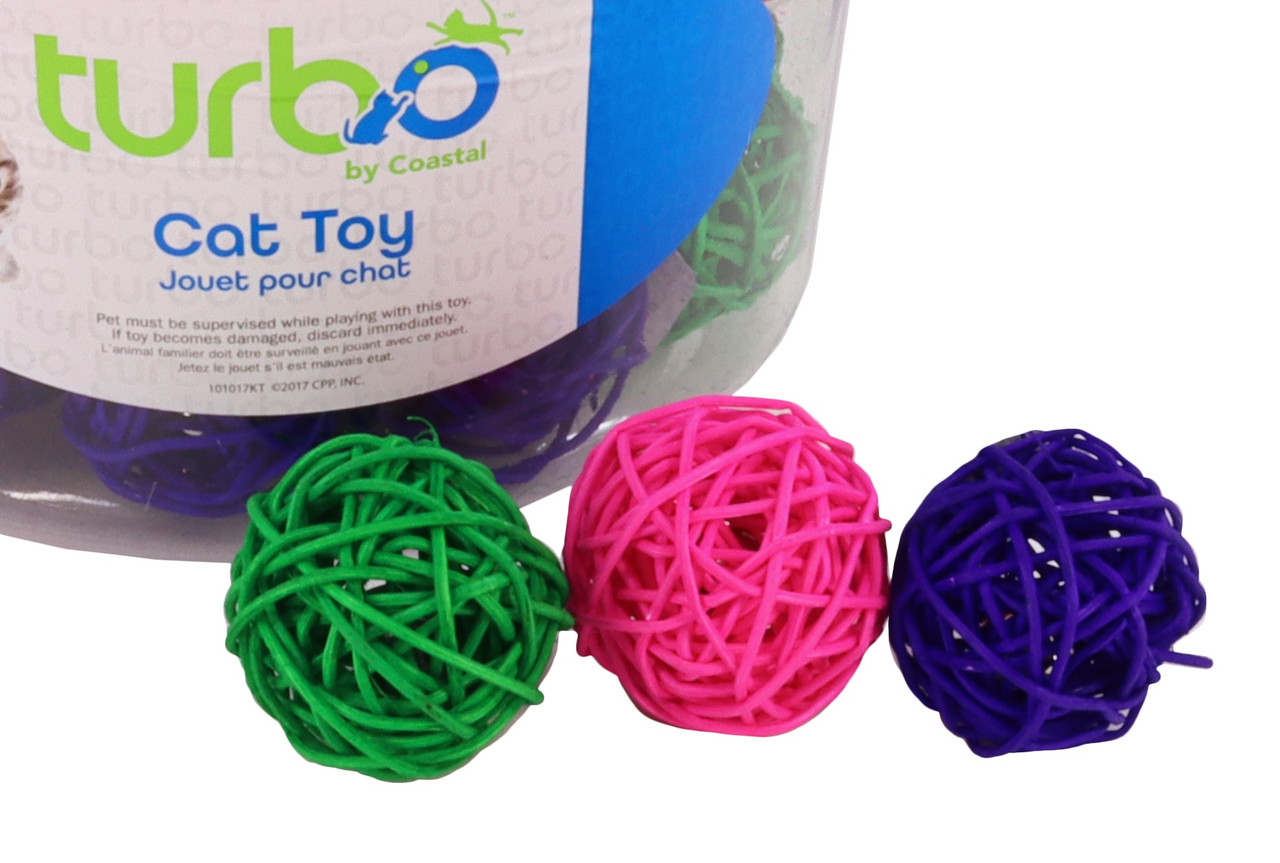 Turbo Wicker Ball Cat Toy Essex County CoOp