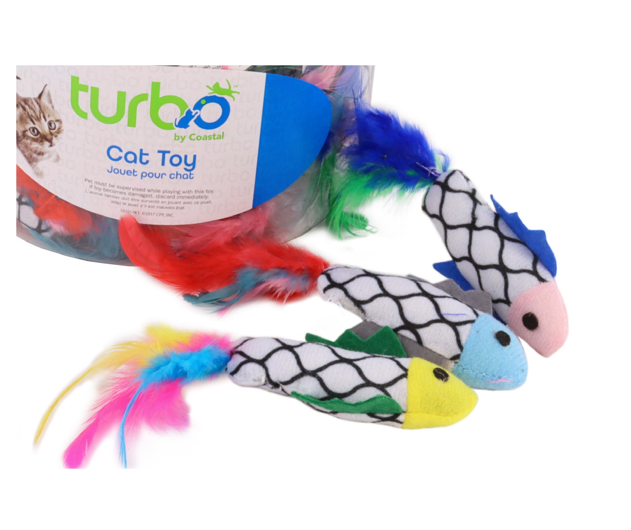 Turbo Fish with Feathers