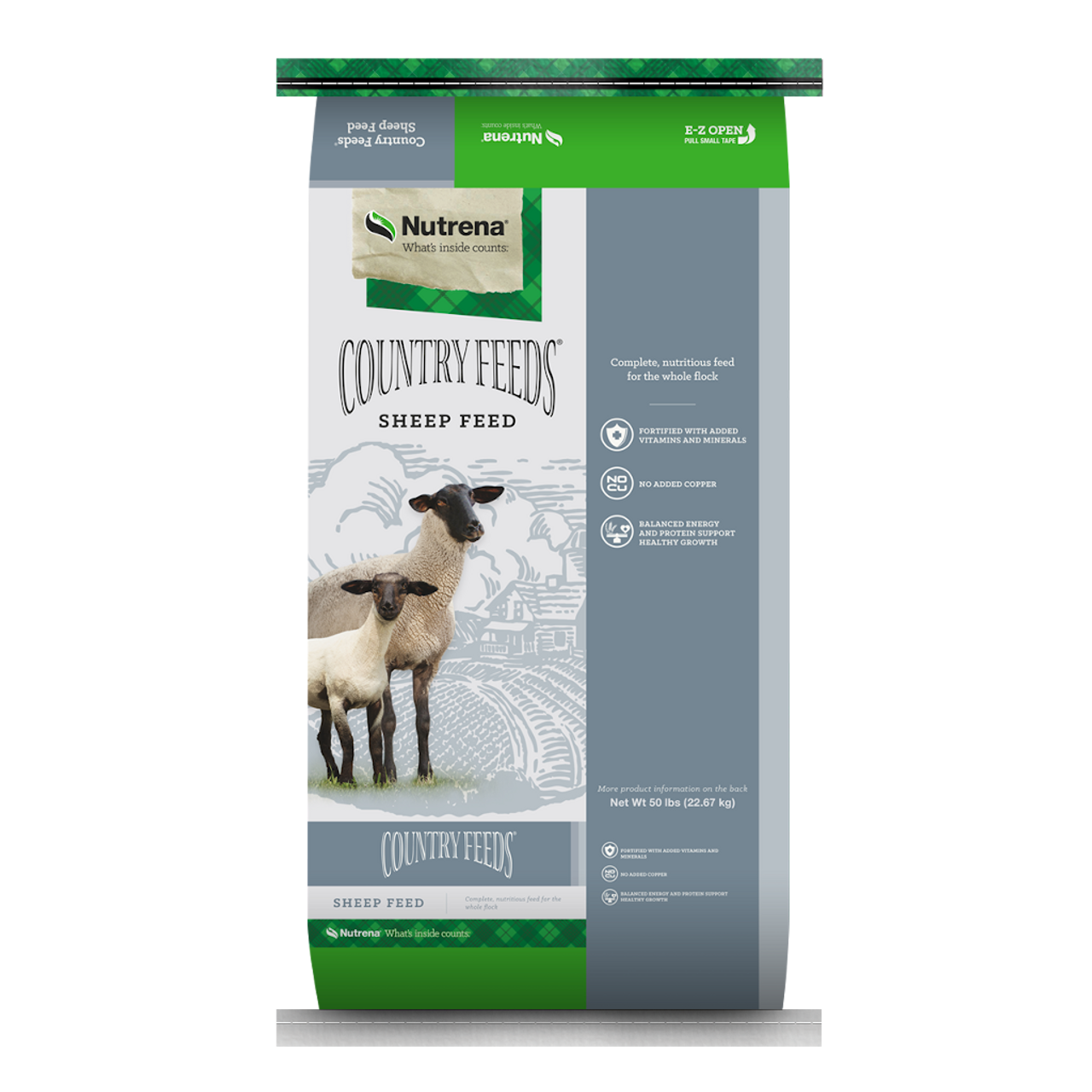 Nutrena Country Feeds 16% Pelleted Sheep Feed Medicated - 50 lb - Essex ...