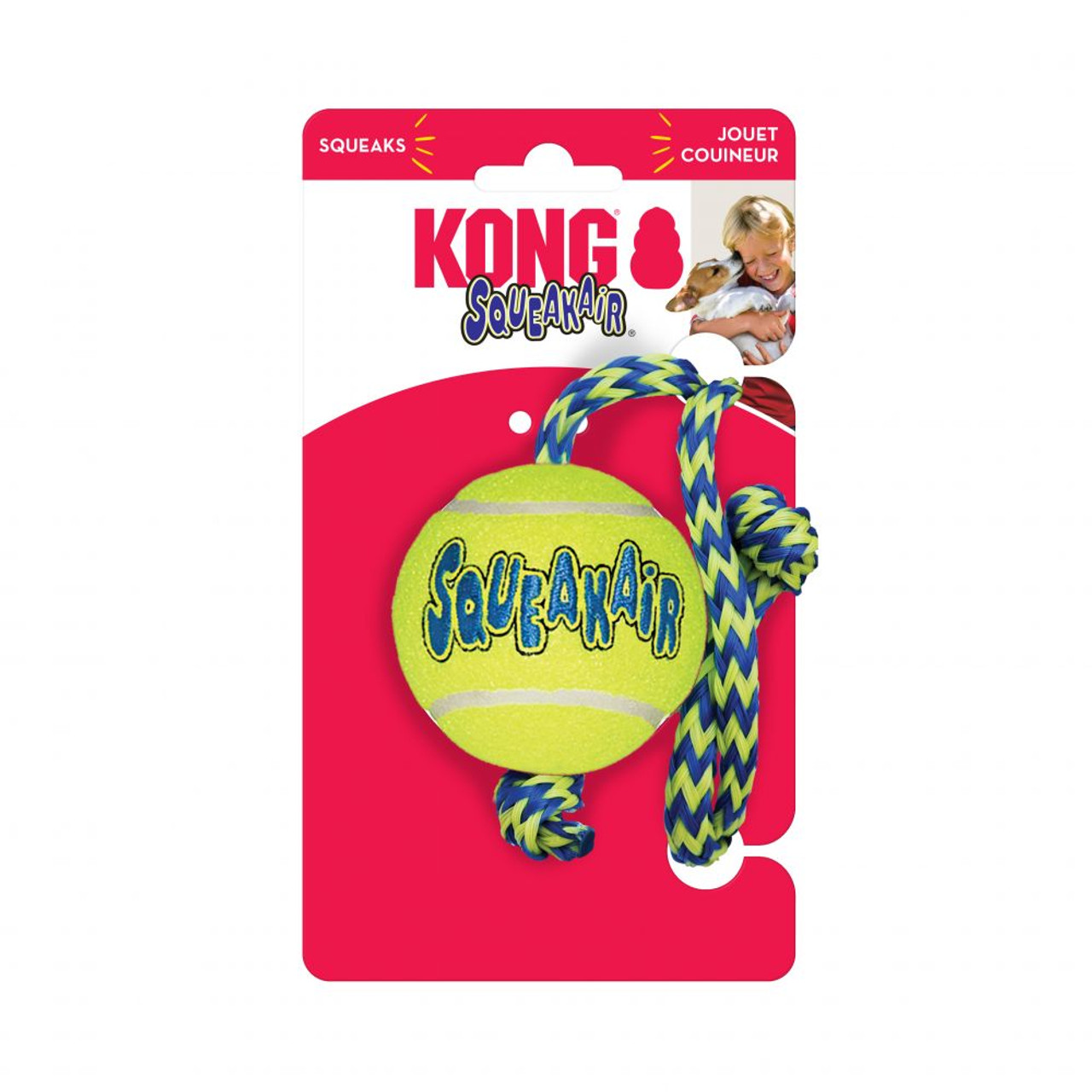 Kong SqueakAir® Balls with Rope