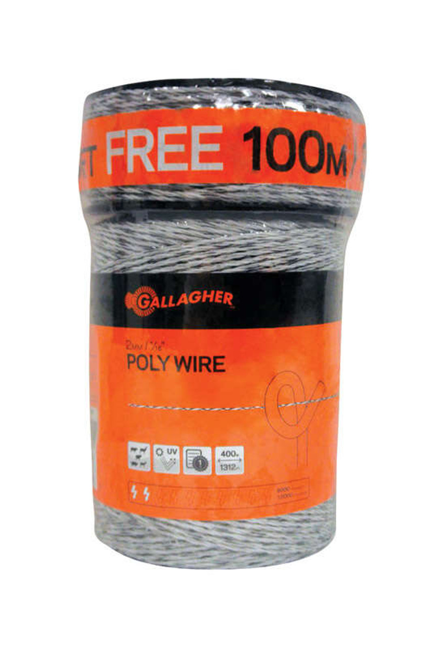 Gallagher Fence Poly Wire - 1312 ft X 2mm - Essex County Co-Op
