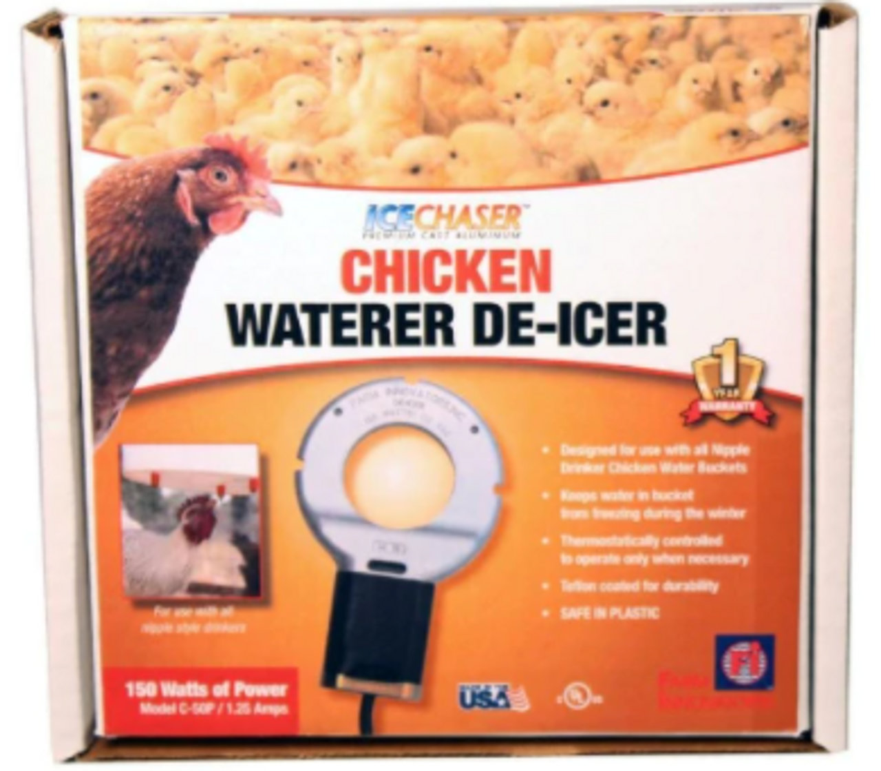 Ice Chaser Chicken Waterer DeIcer