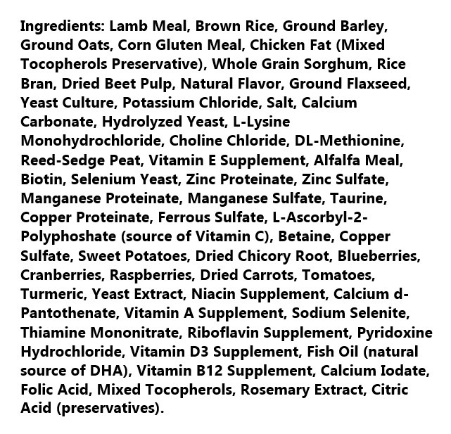 EnTrust Adult Lamb Meal & Rice Recipe Essex County CoOp