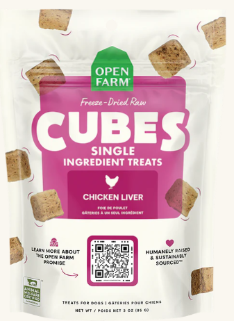 Freeze Dried Raw Single Ingredient Chicken Liver Treat 3 oz Essex