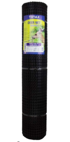 Tenax Polypropylene Deer Netting Black 7 ft x 100 ft Essex County CoOp