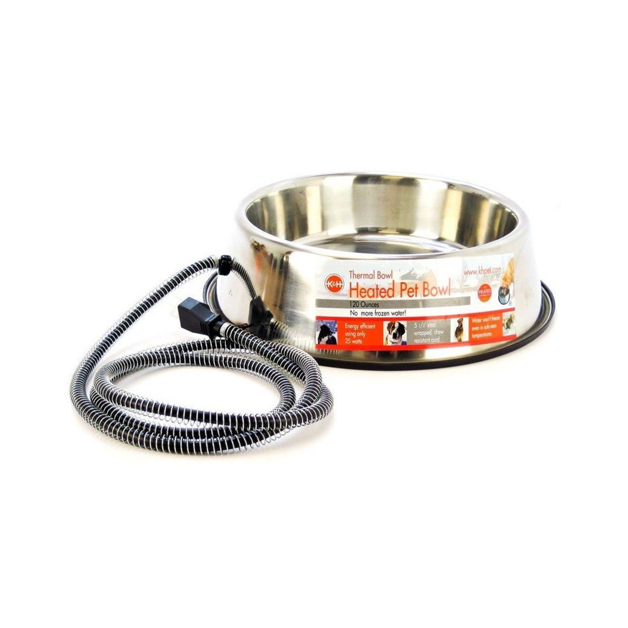 Thermal Stainless Steel Heated Pet Bowl - Essex County Co-Op