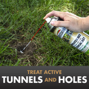 Spray into tunnels Spray into tunnels