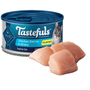 BLUE Tastefuls Adult Cat Flaked Chicken Entrée in Gravy 3 oz BLUE Tastefuls Adult Cat Flaked Chicken Entrée in Gravy 3 oz