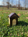 Homemade Dark Birdhouse