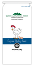 Poulin Green Mountain Organic Coarse Layer Crumble Chicken Feed