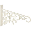 White Vine and Leaf Hanging Bracket - 85 in