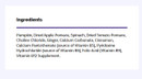 Ingredients