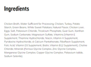 Ingredients Ingredients