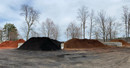 Four Piles of Mulch