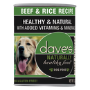 Dave’s Naturally Healthy Beef & Rice Canned Dog Food Dave’s Naturally Healthy Beef & Rice Canned Dog Food