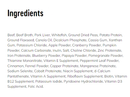 Ingredients Ingredients