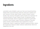 Ingredients Ingredients