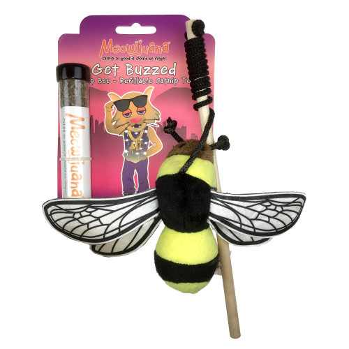 Meowijuana® Get Buzzed Bee Refillable Cat Toy