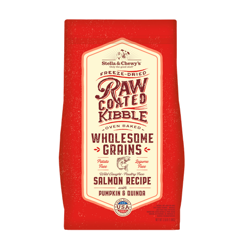 Stella & Chewy's Raw Coated Wholesome Grains Kibble Wild Caught Salmon