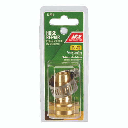 Ace 5/8 Hose Barb x 3/4 FHT in Brass Threaded Female Hose Repair