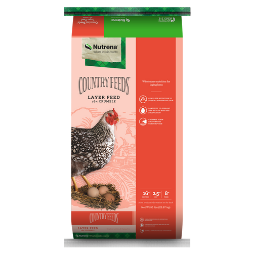 Nutrena® Country Feeds® 16% Chicken Layer Crumble Feed