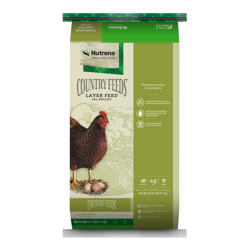 Nutrena® Country Feeds® 16% Chicken Layer Pellet Feed