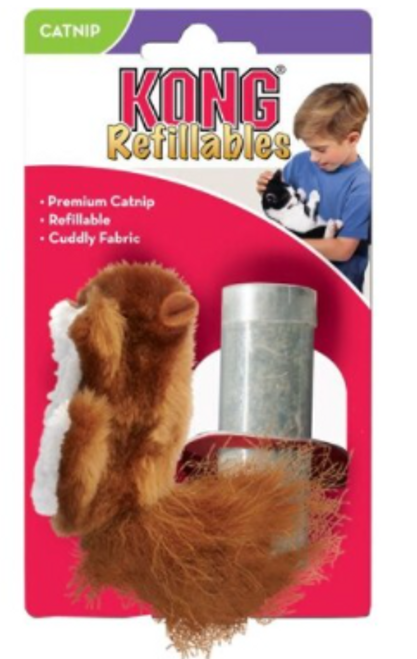 Kong Refillable Squirrel For Cats