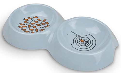 Van Ness Ecoware Double Cat Dish