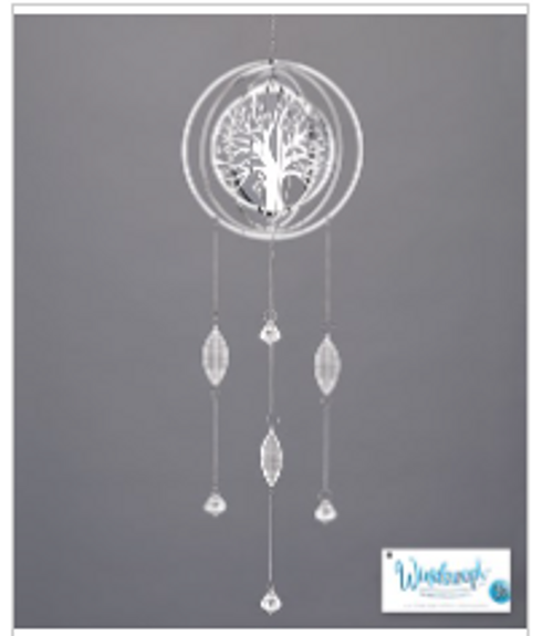 Giftcraft Stainless Steel 3D Windchime Tree
