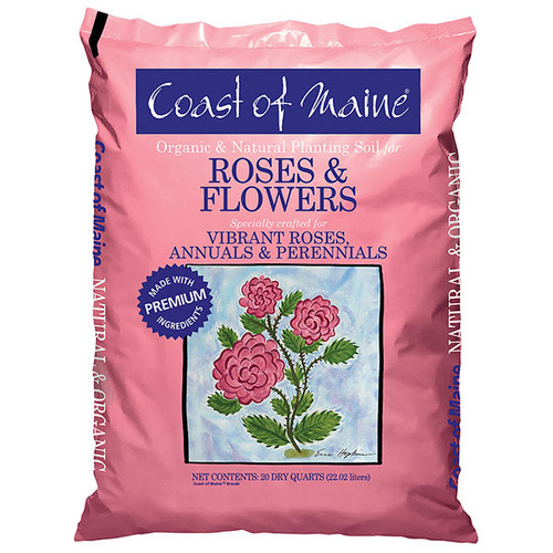 Coast of Maine Organic Rose and Flower Planting Soil - 20 Qt