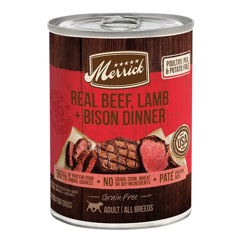 Merrick® Grain Free Real Beef, Lamb & Bison Dinner Wet Dog Food