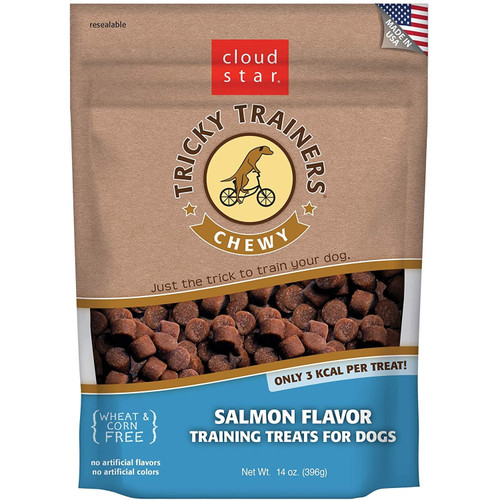 Cloud Star Tricky Trainers Chewy Dog Treats Salmon 14 oz