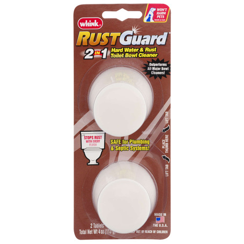 Whink RUSTGuard No Scent Toilet Bowl Cleaner Tablet - 4 oz