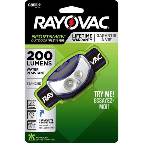 Rayovac Sportsman 200 Lumens Multicolored LED Head Lamp