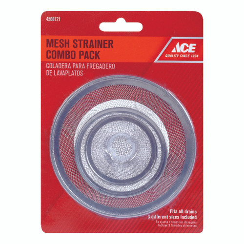 Stainless Steel Mesh Strainer Set - 3 pk