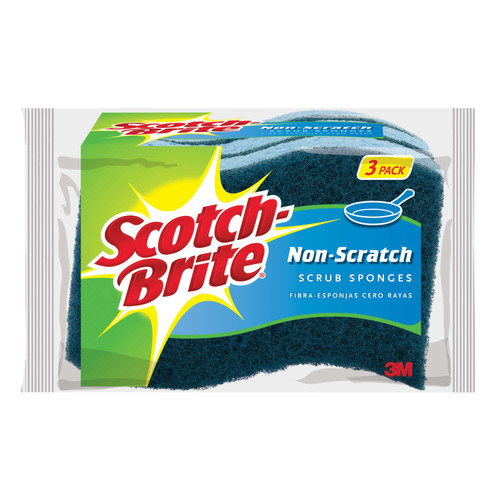 Non-Scratch Scrubber Sponge - 3 pk