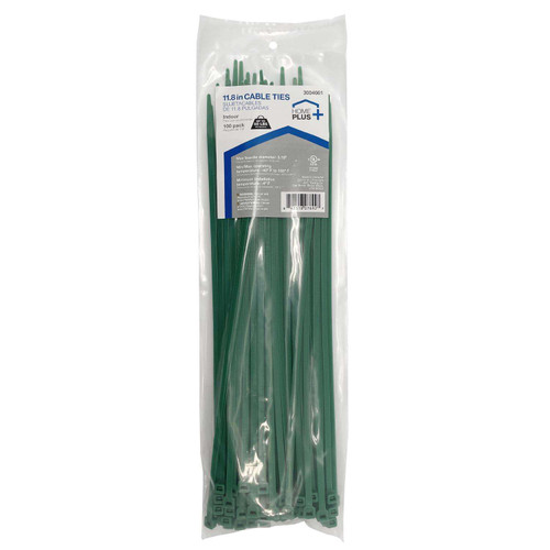 Green Cable Ties - 11.8