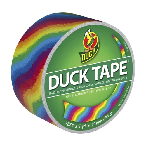1.88 in X 10 yd Rainbow Duck Tape