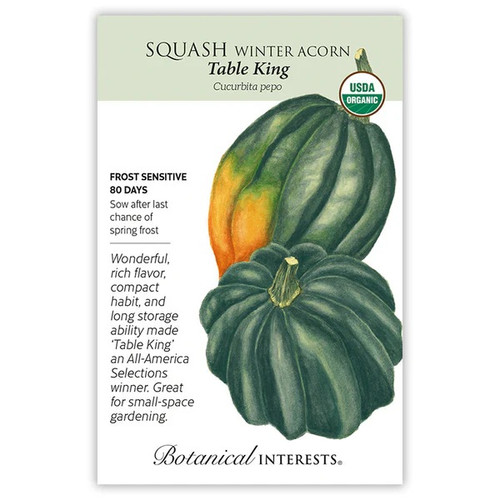 Table King Acorn Winter Squash Seeds Organic