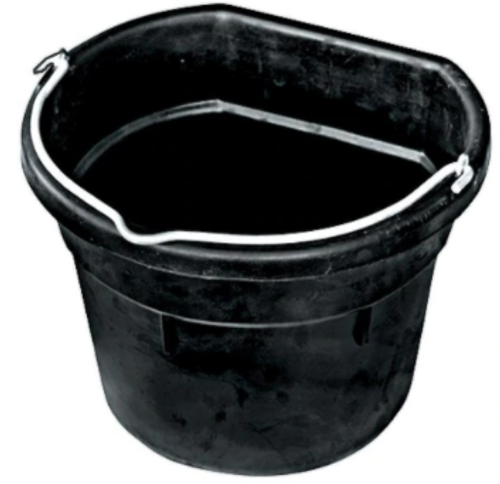 Heated Flat-Back Rubber Bucket