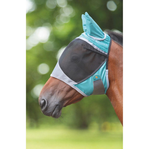 Deluxe Green Fly Mask with Ears - Full