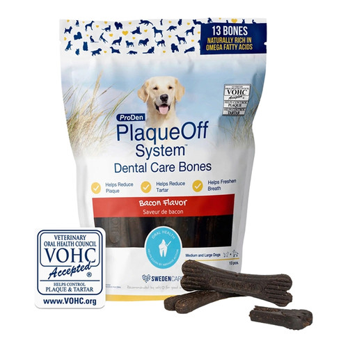 ProDen PlaqueOff Dental Care Bacon Bones for Dogs