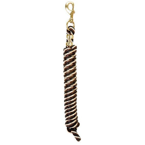 Twist Poly Lead with Snap Black/Brown/Tan - 10 ft
