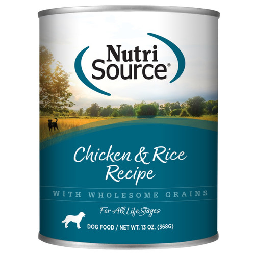 NutriSource® Chicken & Rice Canned Dog Food