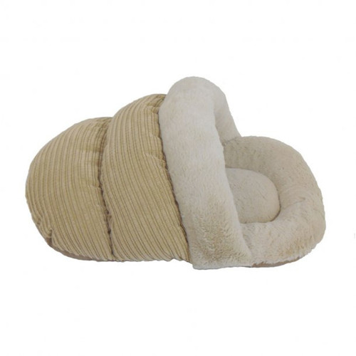 Arlee Sly Slipper Cat Bed - Tan