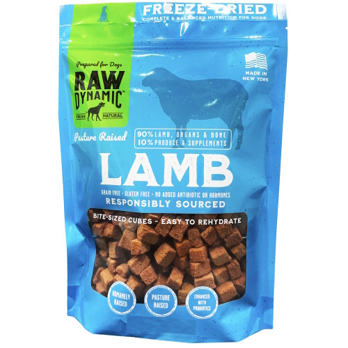 Raw Dynamic Freeze-Dried Pasture Raised Lamb Recipe Dog Food - 14 oz