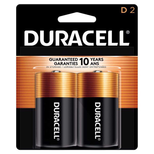 Duracell Coppertop D Alkaline Batteries - 2 pk